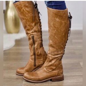 BedStu Tall Lace-Back Boots